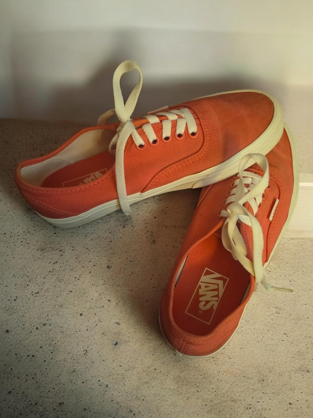 Vans Pink Canvas Lace-Up Sneakers
